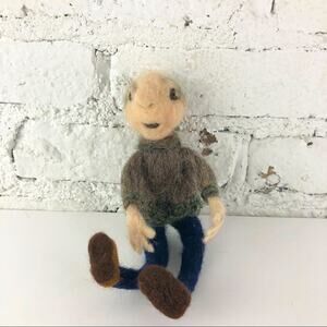 Felted Old Man Flexible Doll